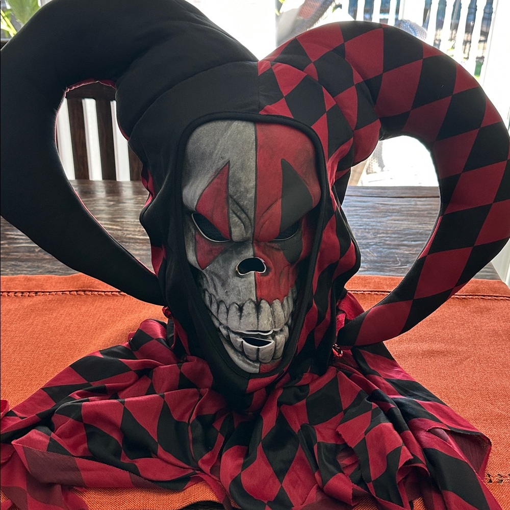 Krazed Jester Costume with Mask- Halloween